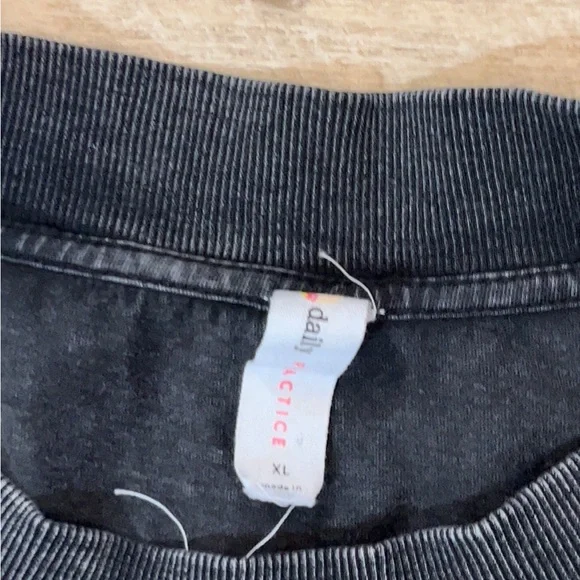 Anthropologie Daily Practice Sleeveless Ruched Faded Black Dress Size XL - Picture 5 of 8